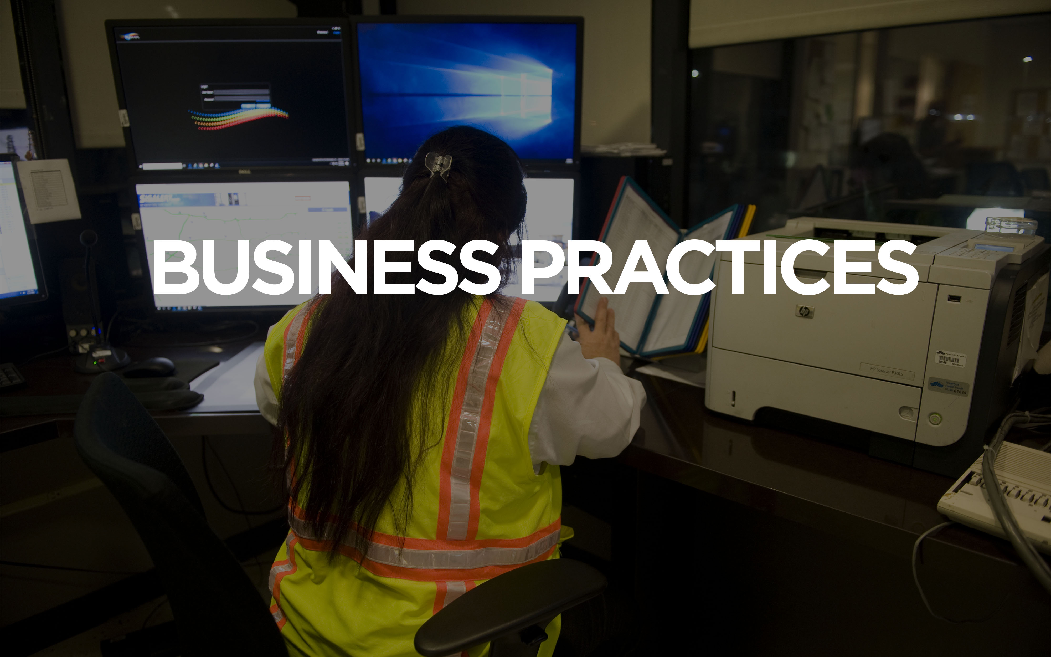 Woman Wearing Best Working with Business Practices Above